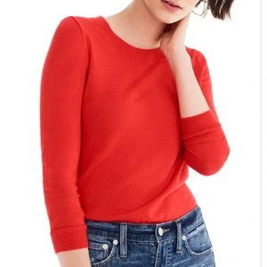 J.Crew Cotton and Wool Crew Neck Sweater